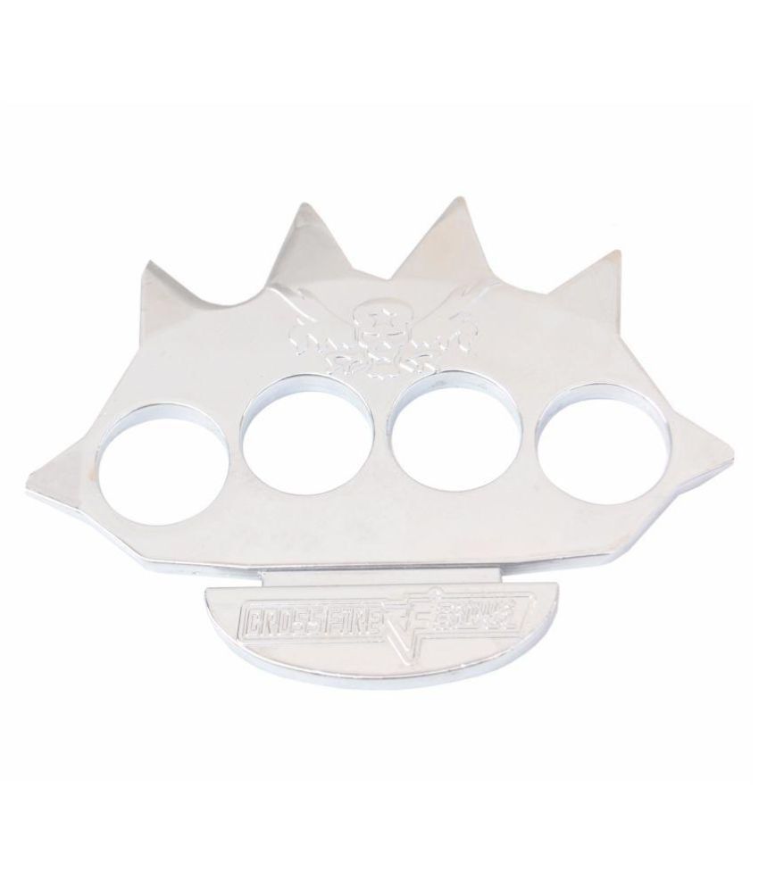 Buy Prijam Punch Cross Fire Silver Sports Outdoor Knuckle Punch for ...