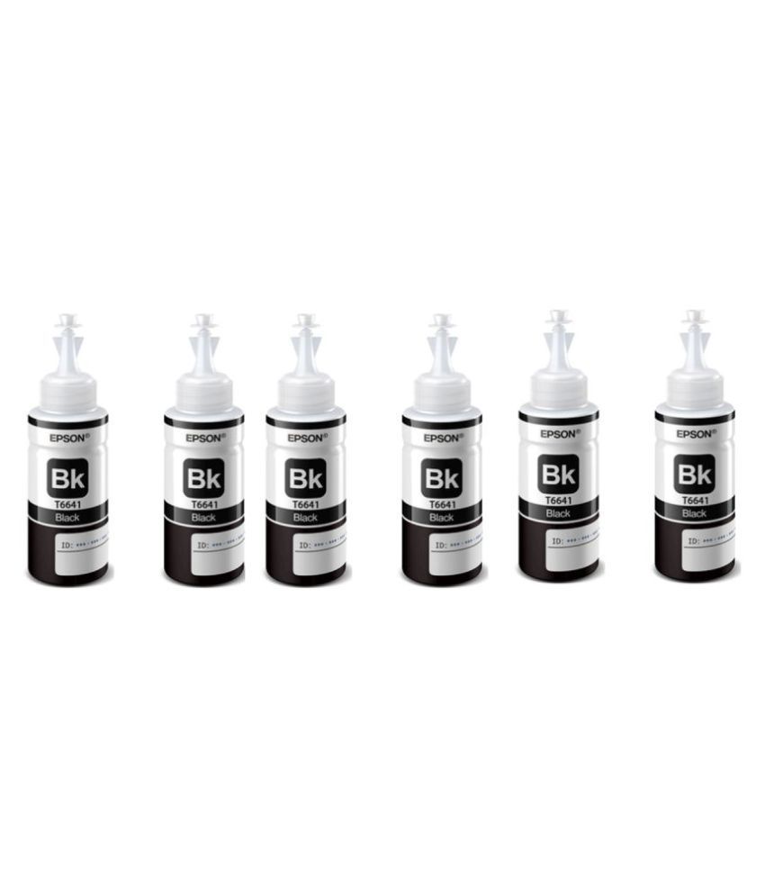 Epson T6641 Black Ink Pack of 6