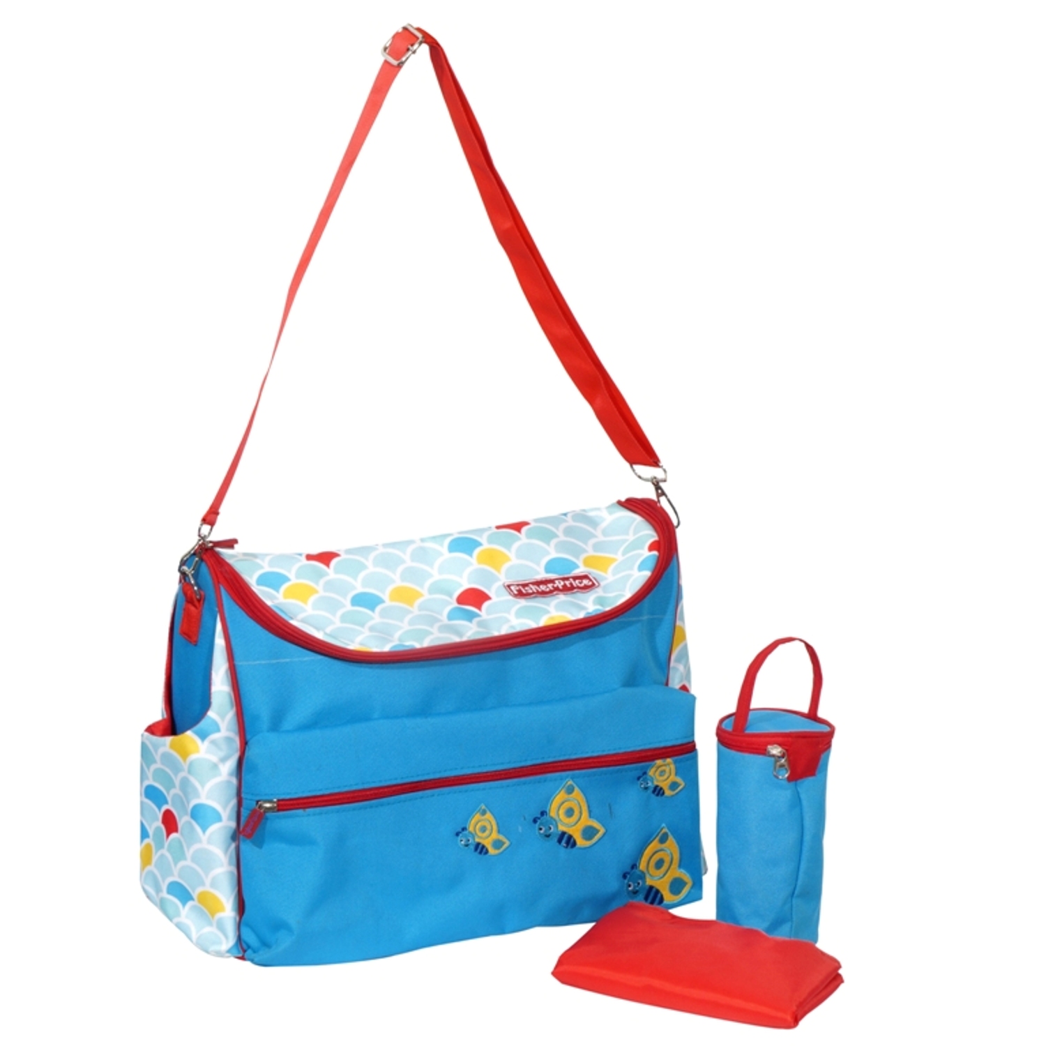 Buy Fisher Price Butter Flies Duffle Diaper bag/ Shoulder Bag / Mother ...