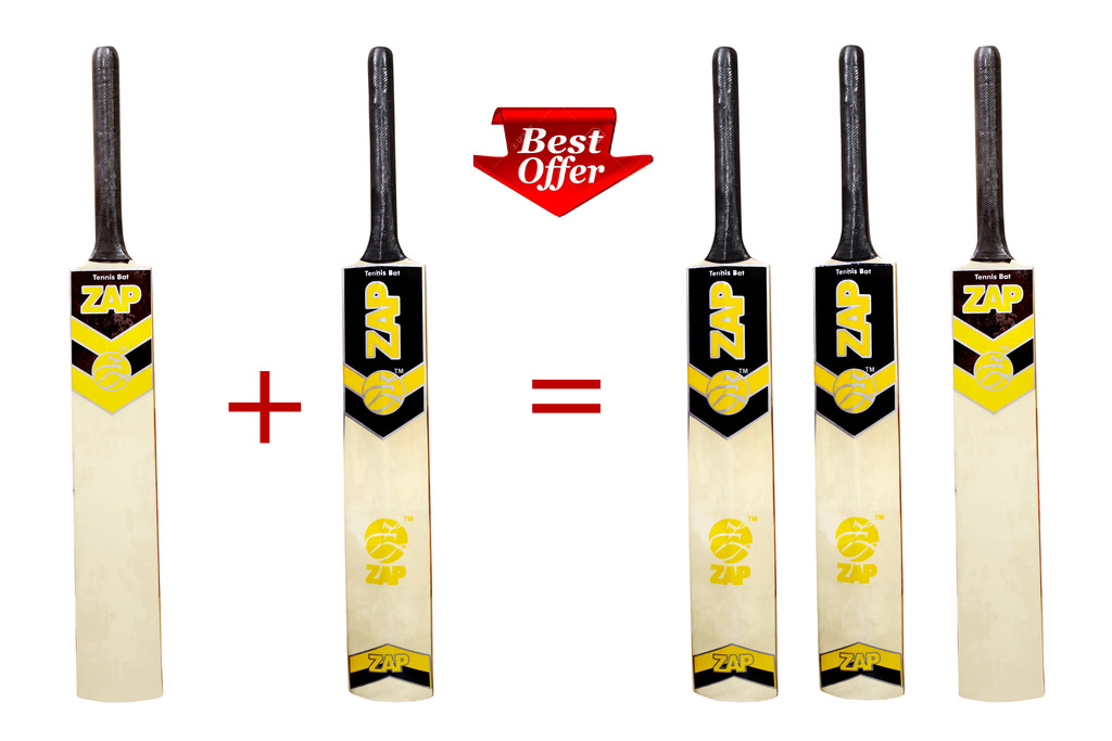 Buy ZAP Tennis Cricket bat(Buy 2 get 1 FREE)Size6 Online ₹1349 from