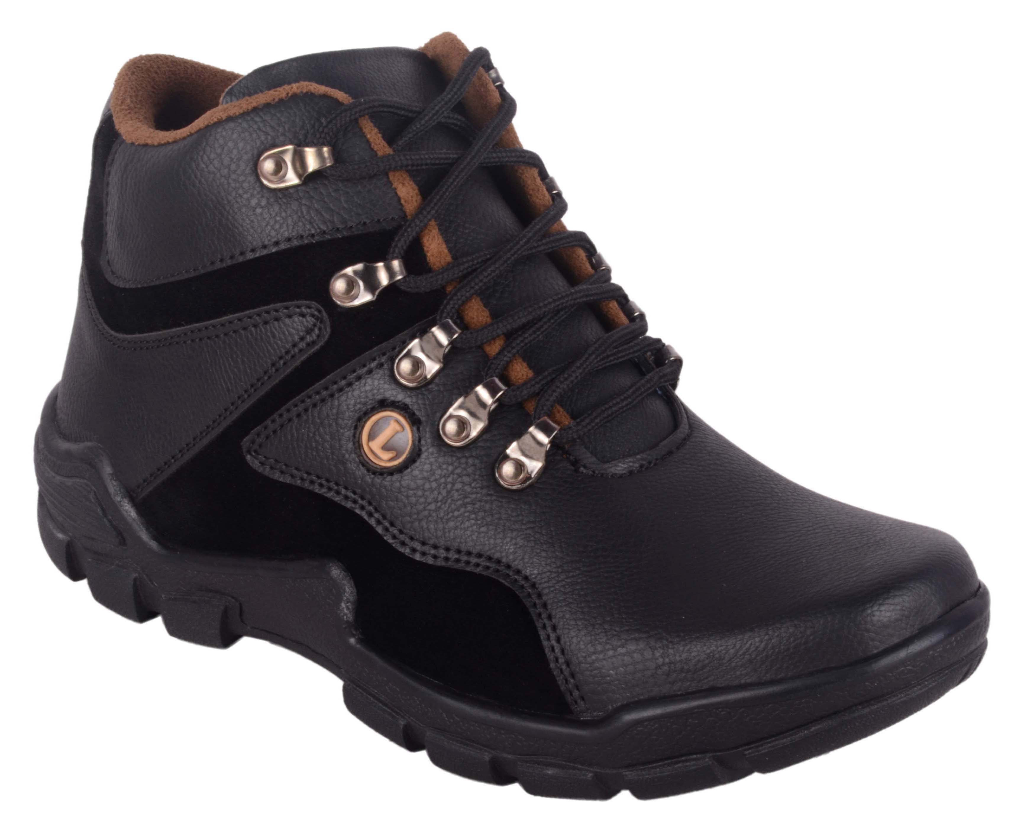 Buy Aadi Men's Black Lace-up Casual Boot Online - Get 76% Off