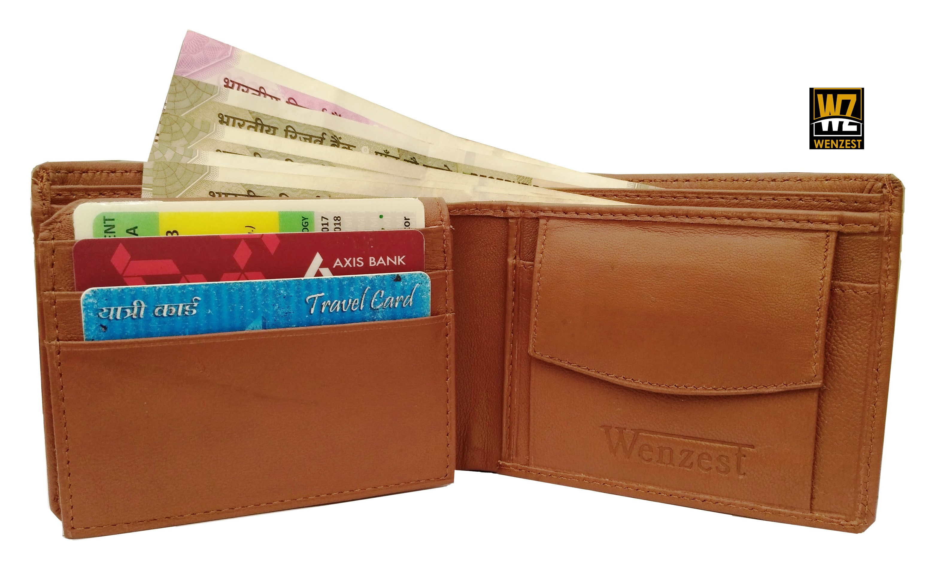 Tan Color Wallet Buy wallets for men in tan color, Genuine leather, 6 card slots(wenzest ...