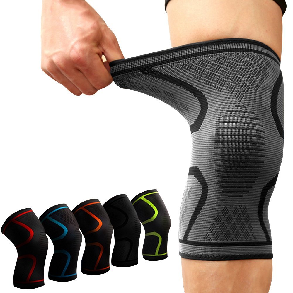 Buy Fitness Running Cycling Knee Support Braces Elastic Nylon Sport ...