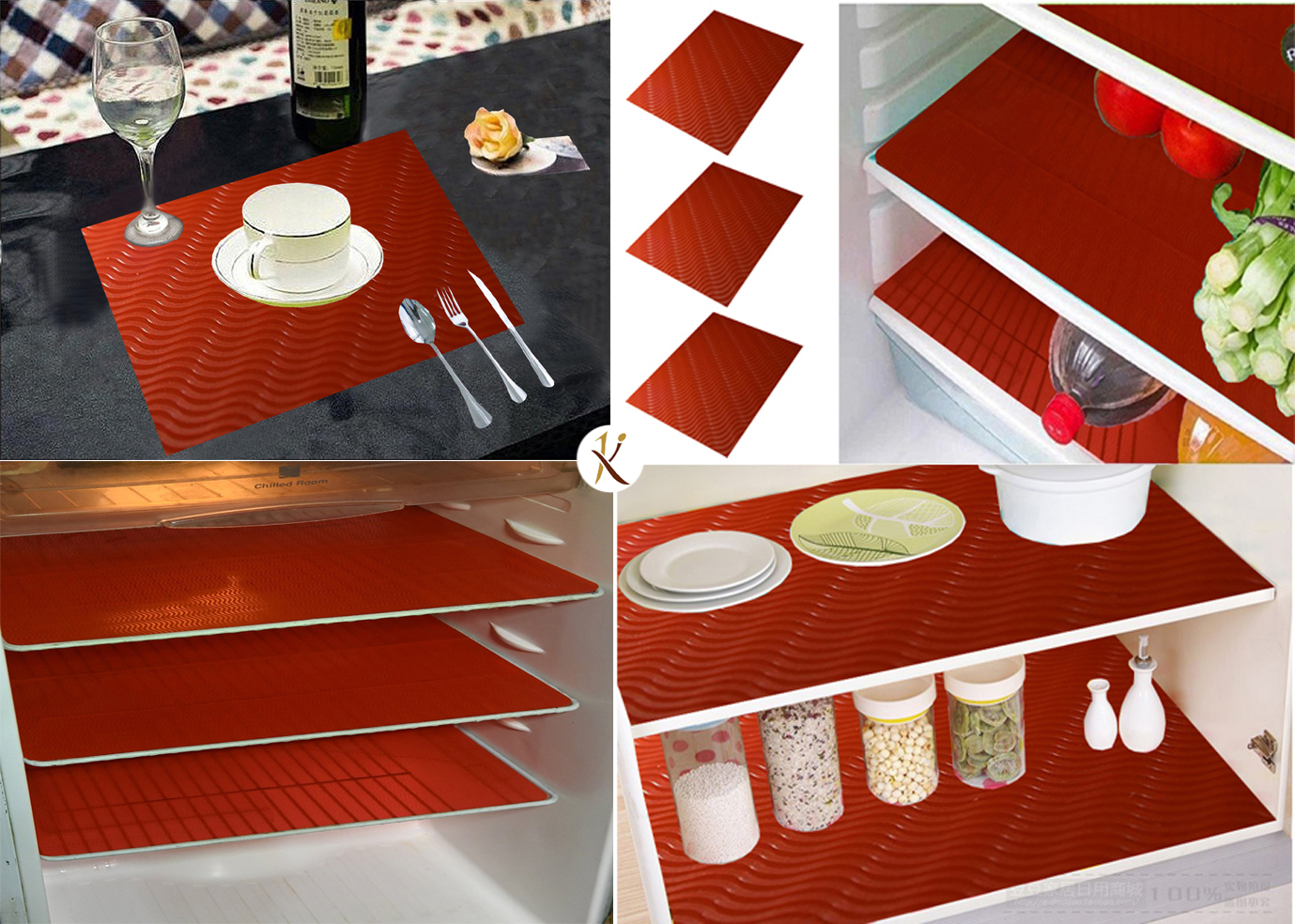 Buy Kuber Industries Refrigerator Mat/Fridge Mat/Drawer Mat/Place Mat