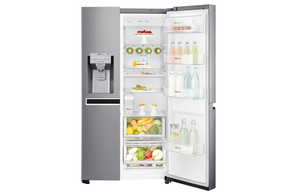 Buy LG GC-L247CLAV 668 L Frost Free Side By Side Refrigerator (Shiny ...