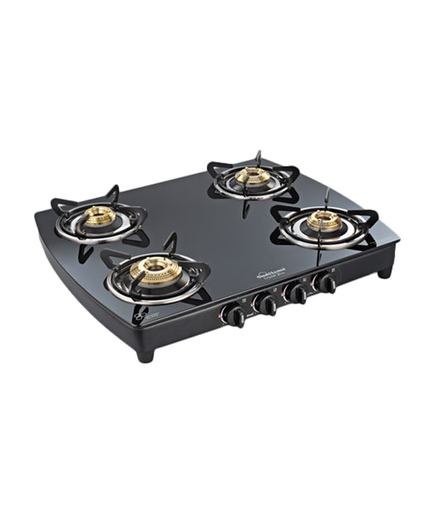 Sunflame 4BBk Crystal Plus Toughened Glass Cooktop at Best Prices