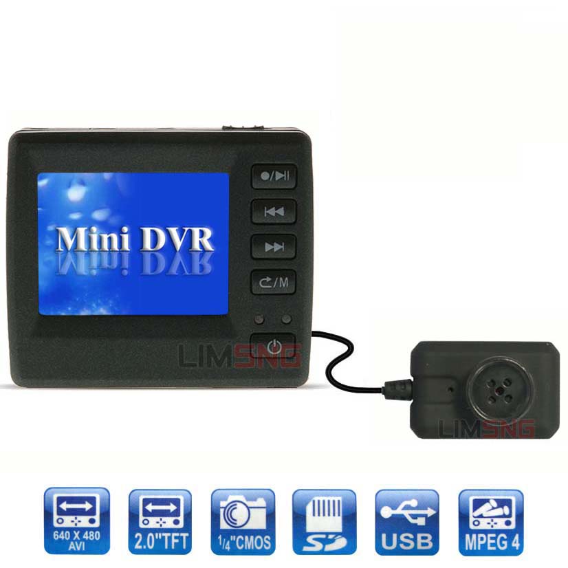 Professional Button Camera with DVR and Complete Kit
