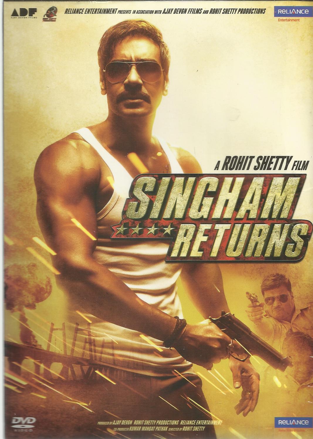 SINGHAM RETURNS HINDI MOVIE DVD