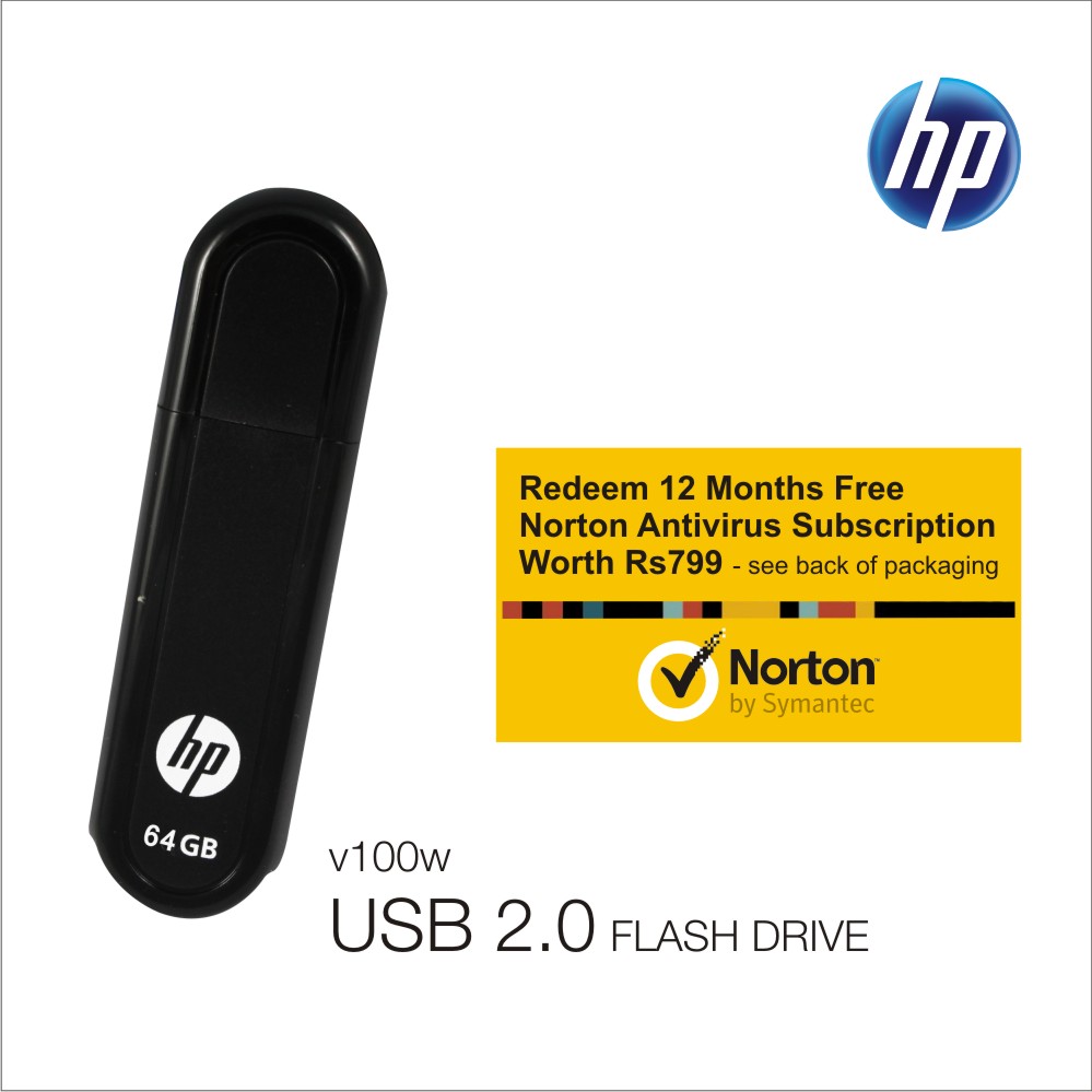 HP V100W 64 GB Pen Drive Prices in India- Shopclues- Online Shopping Store