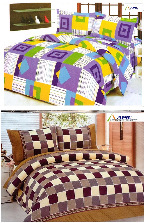 Buy Online Panipat Handloom Laura Flower Fantacy Bedsheet/Bed Linen(8