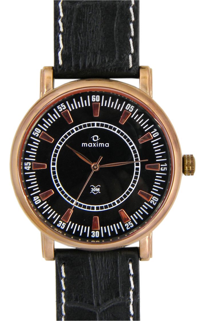 Watches Online | Maxima Men's Rose Gold Watch - E-23503LMGR