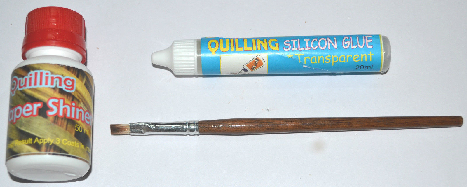 Quilling Paper Shiner ,Quilling Silicon Glue & Brush for Quilling Works