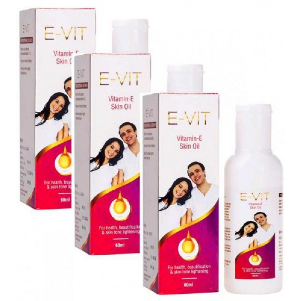 Buy Healthvit EVit Vitamin E Skin Oil For Skin Tone Lightening, 60ML