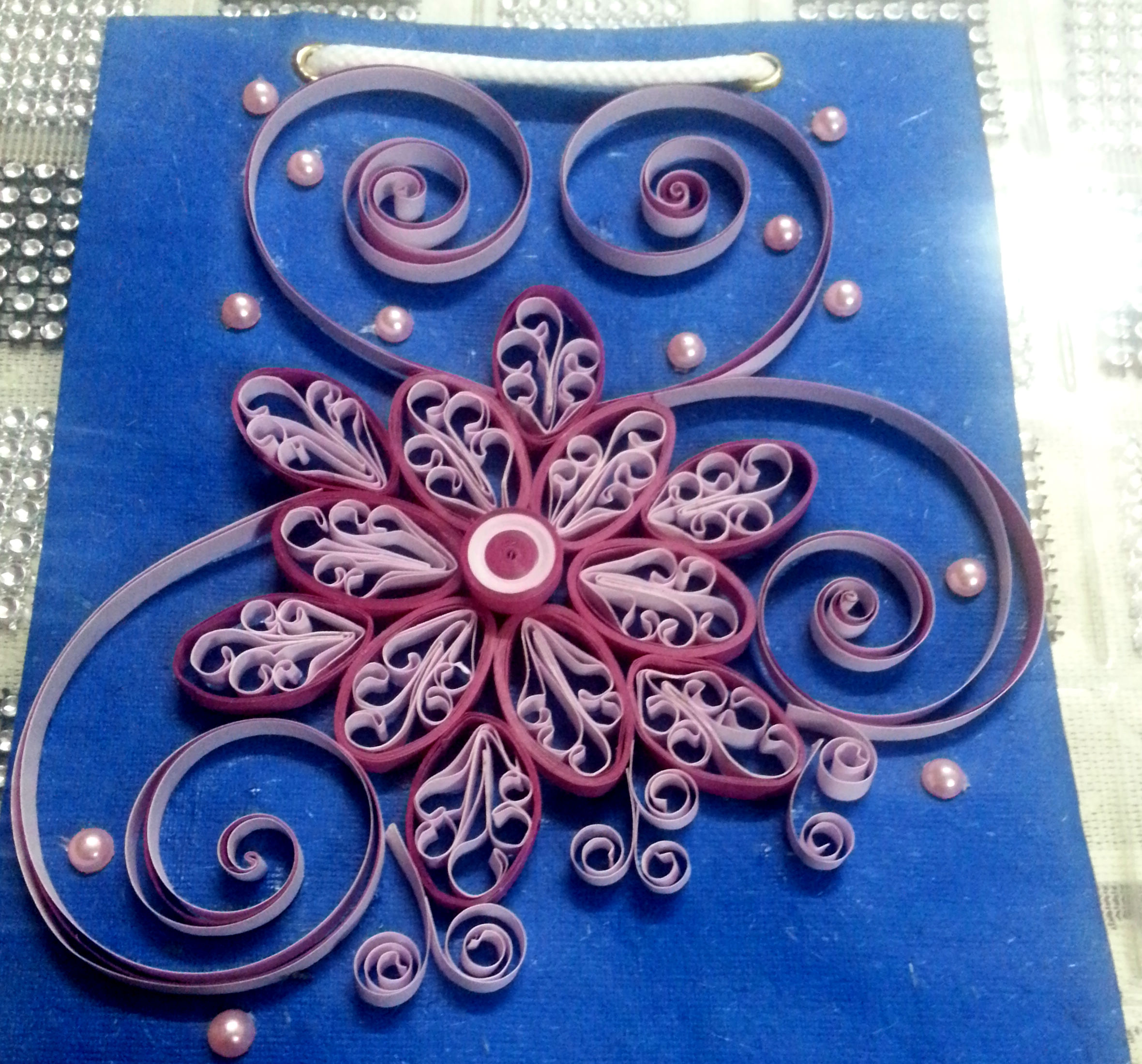 Handmade quilled Gift Bags Paper Quilling