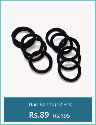  12 pcs Black Hair Rubber Bands 