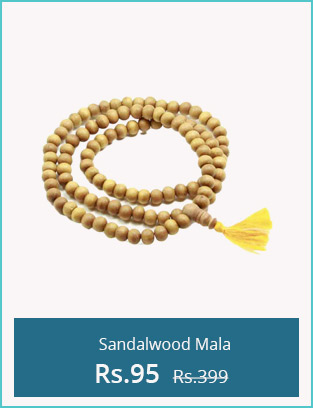  SAHAYA CHANDAN /SANDALWOOD MALA WITH 108 1 MANKAS/BEADS 