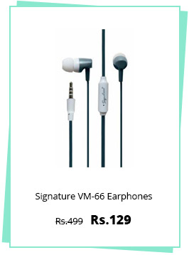  Signature VM-66 Premium Quality Earphone for all Electronic Devices Mobile Phones 
