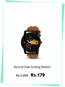  Invaders Round Dial Tan Leather Quartz Watch For Men-INV-ESPR-BRN 