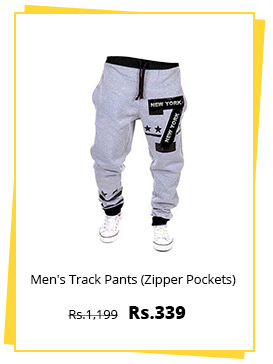  Trendyz Mens Track Pants With Zipper Pockets 