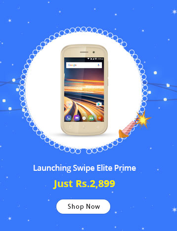  Swipe Elite Prime (1GB+ 8GB, 4G VoLTE, 4 inch, 5MP Camera,2000 mAh Battery) 