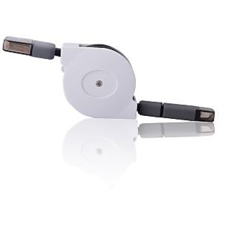 Callmate 2 In 1 Retractable Charging&Sync Cable For IPh-6/6 Plus/5/5S& Micro USB
