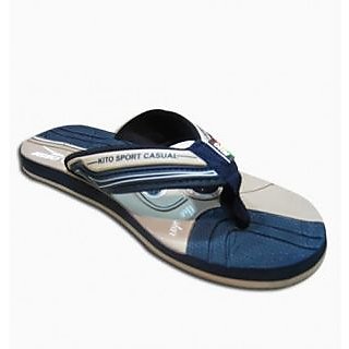 Online Kito Sport Casual Floaters Blue And Black Prices - Shopclues India