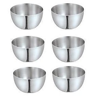King-international -stainless Steel Apple Bowls Set Of 6 Pcs