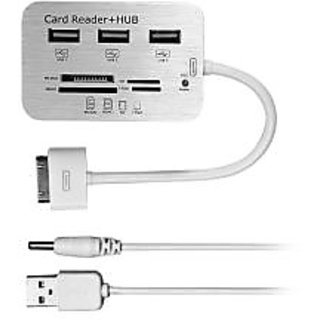 Ipad USB / SD Card Connection Kit - 3 Port USB Hub With Card Reader