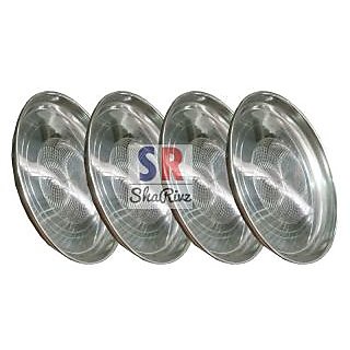 Stainless Steel Serving Designer Plates Set Of 4
