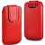 Wow Pu Leather Magnetic Pull Tab Protective Pouch For LG Optimus L5 II Dual E455 4MPRedLGE455