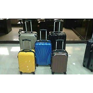 Shop Rhysetta Royal Expandable Polycarbonate Strolley Suitcase 24 Blue Online Shopclues