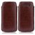 Wow Pu Leather Pull Tab Protective Pouch For Karbonn A90 (Brown) 4PTBrownKA90