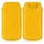 Wow Pu Leather Pull Tab Protective Pouch For Micromax Bolt A34 (Yellow) 4PTyellowMBA34