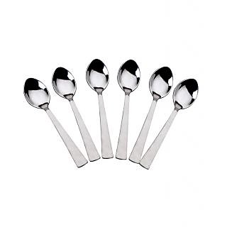 National Stainless Steel Dessert Spoons- 6 Pieces