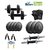 Body Maxx 10 Kg Rubber Weight Plates + 2 Rods + Gloves + Rope +Gripper+ Dumbells