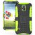 WOW Super Grip Armor Stand Case for Samsung S5 - Green HAS5GREEN