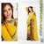 Faktdeal Yellow Heavy Weightless Printed Saree With Blouse Piece