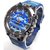 Stylish Fiber Strap Watch For Mens (V305) Blue