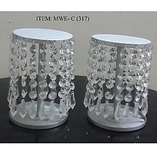 Crystal Votive Candle Holder Set Of 2pcs For Home Decoration Wedding Gift
