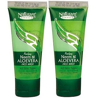 Nature's Essence Neem And Aloevera Face Wash 50ml (Pack Of 2)