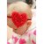 Pink Blue India Heart Shaped Baby Hair Band