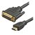 DVI D (24+1)PIN TO DVI D DUAL LINK MALE CABLE WITH FERRITE CORES - 1.5 METERS 1.5M