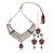 The Pari Non Plated Multicolor Alloy Necklace Set For Women