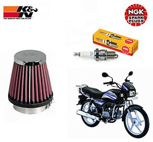 NGK Conventional CR7HSA Bike Spark Plug K N Air Filter Hero Splendor Plus at Best Prices Shopclues Online Shopping Store