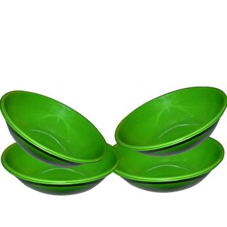 Stainless Steel Serving Bowl Green Color/pasta Bowl/saled Bowl Set Of 4 Pcs