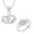 VK Jewels Art of Love Heart Shape Combo Ring & Pendant-VKCOMBO1025R