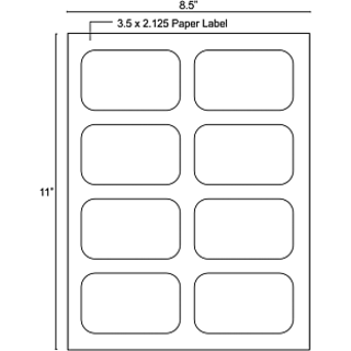 Ospac Blank Paper Labels 3 5 x 2 125 Inch 800 Labels per pack Prices