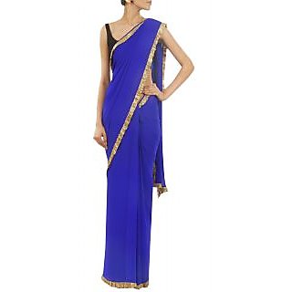 Deepika padukone Badtamiz dil YJHD blue saree | Buy Saris Online In India