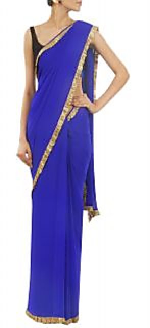 Deepika padukone in hot sale royal blue saree