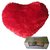 Cute Love Heart Soft Cushion With 2 pcs of Ferrero Rocher Chocolates